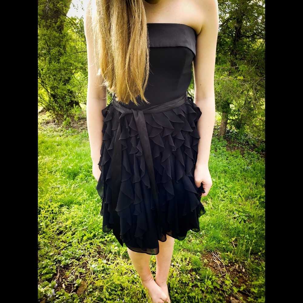 White House Black Market Formal Black Dress - Sz 0